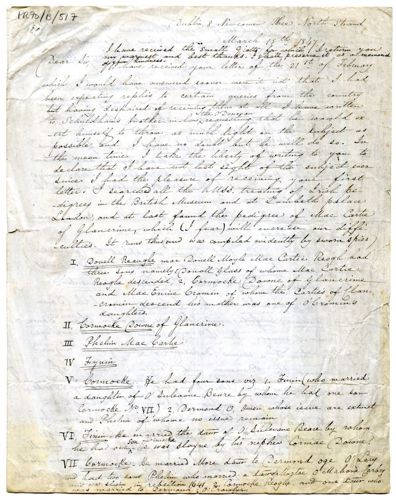 John O'Donovan letter